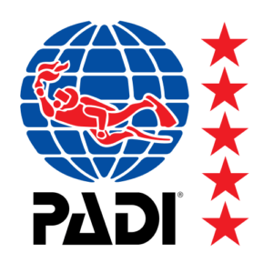 The PADI five-star logo.